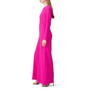 Adam Lippes x RTR Long Sleeve Magenta Jumpsuit